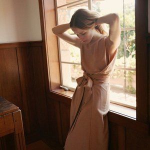 Doen Market Wrap Dress in clay M